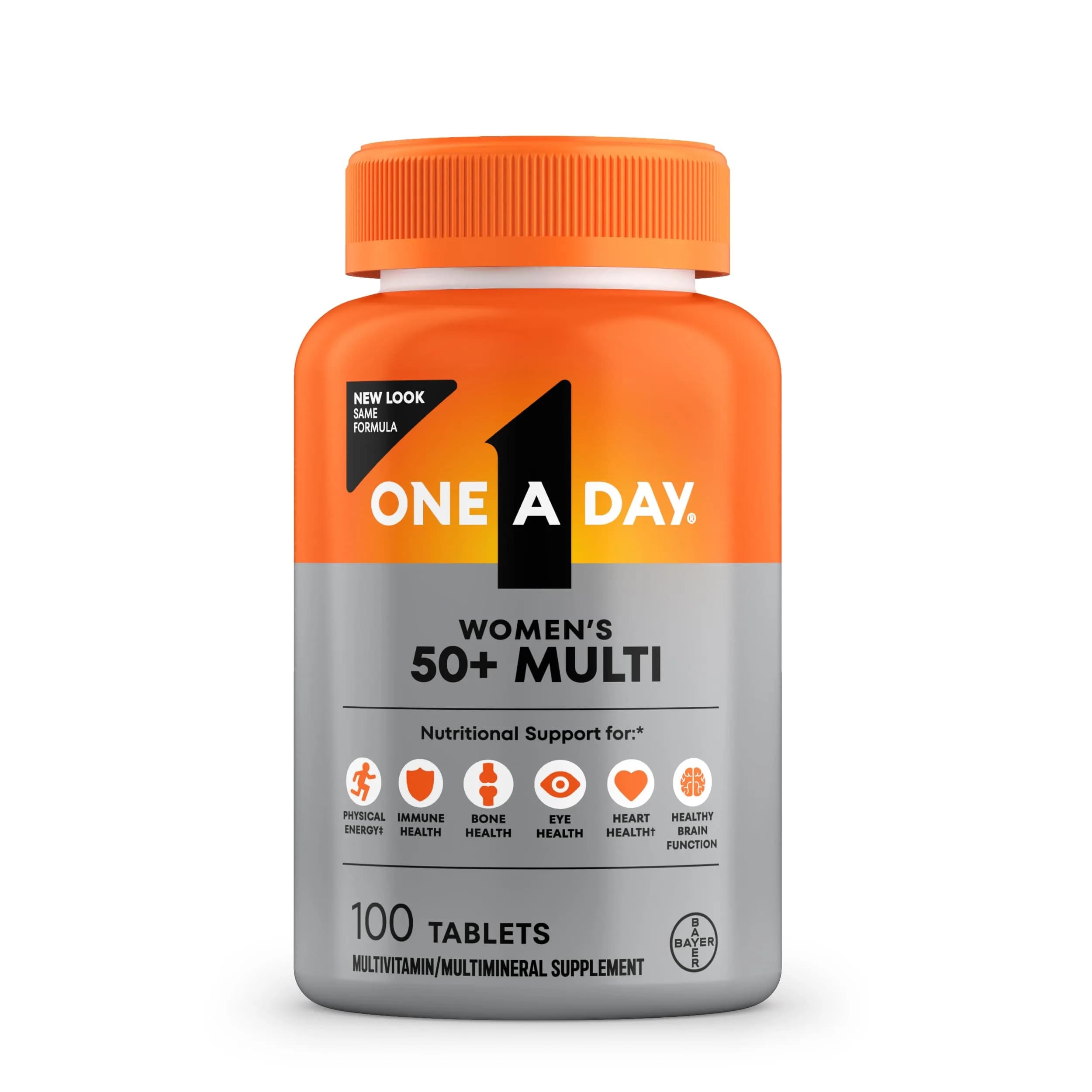 ONE A DAY Women’s Multivitamin 50+ Tablets | Supports Aging & Immunity
