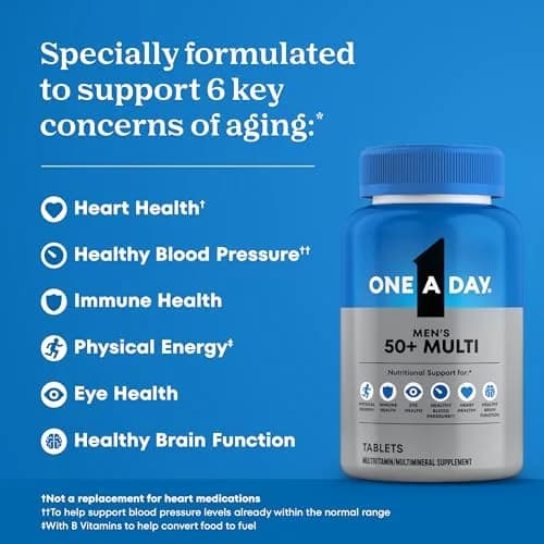 One A Day Men's 50+ Multivitamins 100 Count (Pack of 1) thumbnail 2