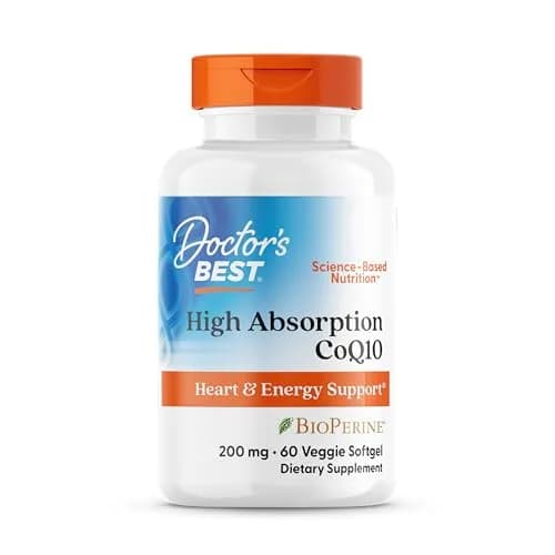 Doctor's Best High Absorption CoQ10 200mg with BioPerine, 60 Veg Softgels thumbnail 1