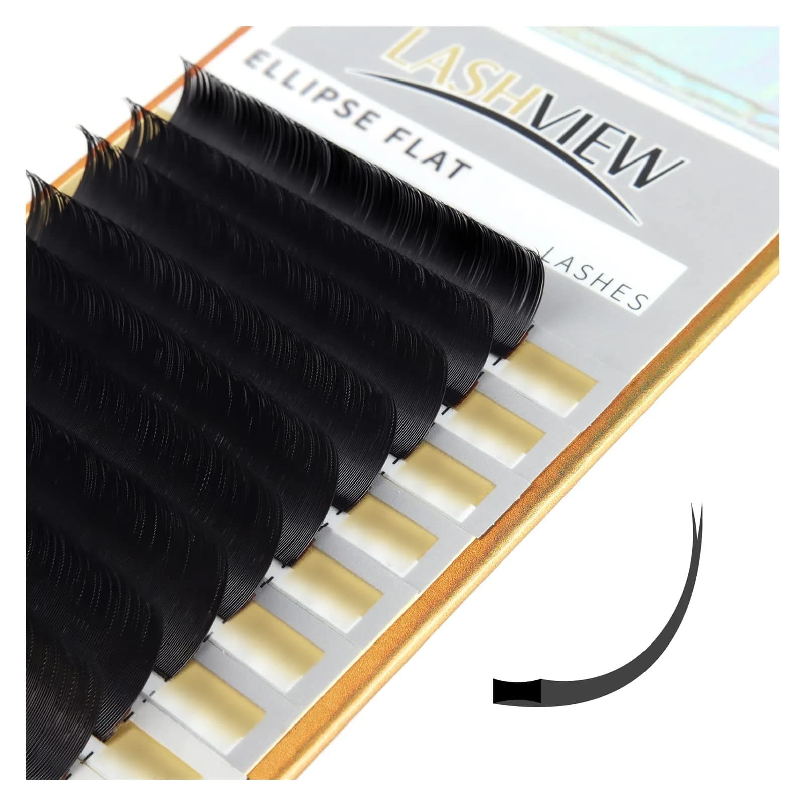 LASHVIEW Classic Individual Eyelash Extensions C Curl 8-15mm Mixed 0.15 — 0.15-C-Flat-10mm