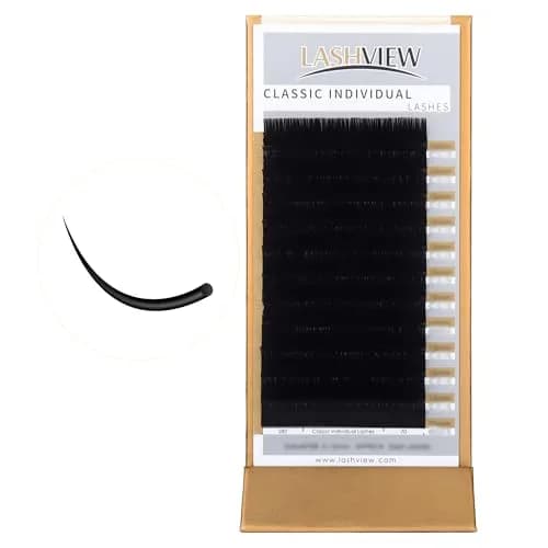 LASHVIEW Classic Individual Eyelash Extensions C Curl 8-15mm Mixed 0.15 thumbnail 1
