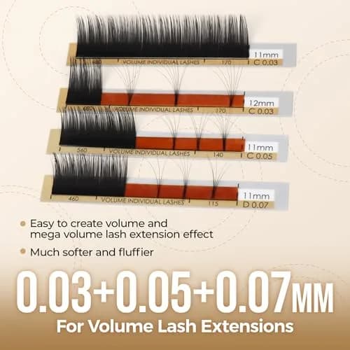 LASHVIEW Classic Individual Eyelash Extensions C Curl 8-15mm Mixed 0.15 thumbnail 8