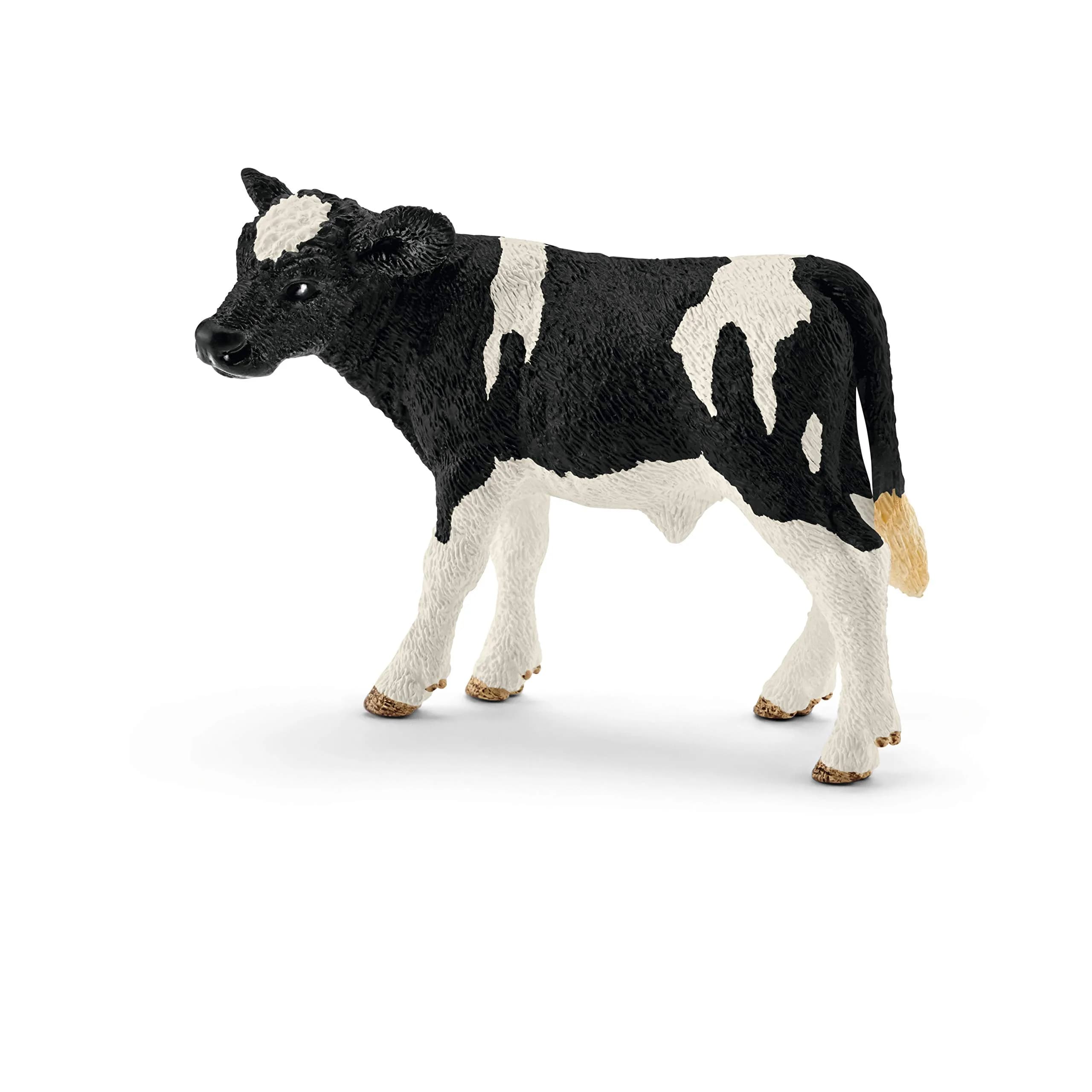 Schleich Holstein Calf Toy Figurine 5.08 cm (2 in) | Realistic Animal Toy for Kids Ages 3+ — Multi