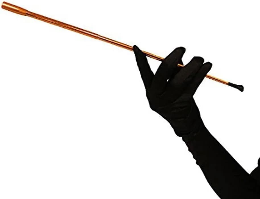 Audrey Style Vintage Extendable Cigarette Holder in Gold - Long Extendable Cigarette Holder for Women 1920s Costume Cosplay thumbnail 10