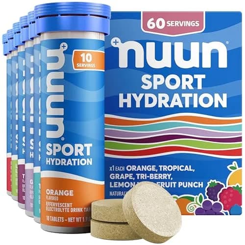 Nuun Sport Electrolyte Tablets 60 Servings | Gluten Free & Vegan Hydration Support thumbnail 1