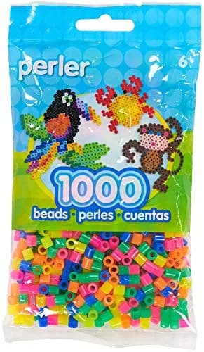 Perler Neon Mix Fuse Beads 1000 Count (Small) | Safe for Ages 6+ | USA-Imported Craft Beads thumbnail 1
