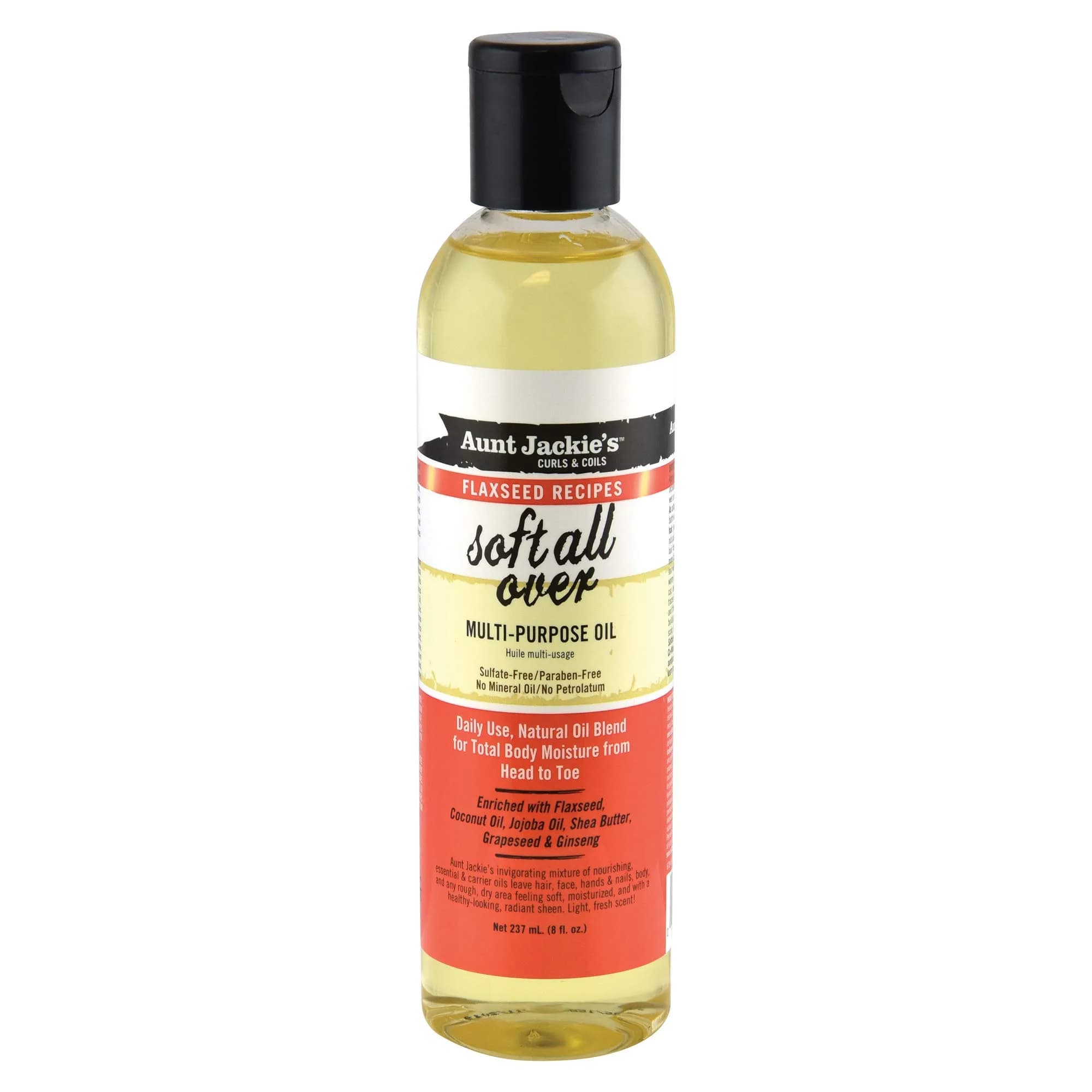 Aunt Jackie's Flaxseed Recipes Don't Shrink Elongating Curling Gel 426ml (15 Fl Oz) | Defines Curls, Prevents Dryness — Soft All Over