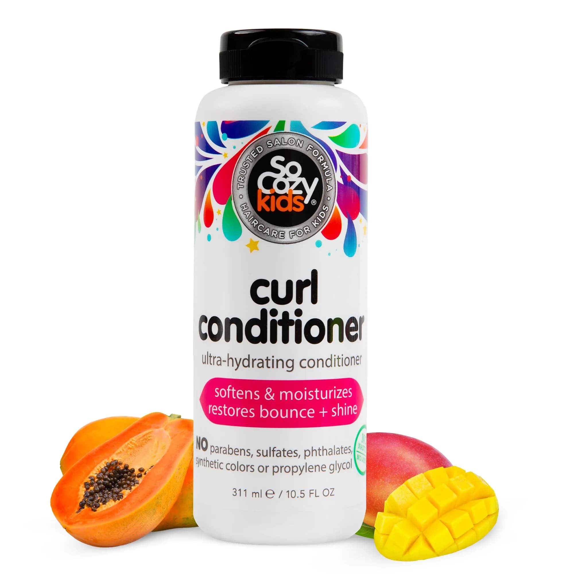 SO COZY Kids Curl Conditioner for Curly Hair 311ml (10.5 Fl Oz) | Ultra-Hydrating Detangler for Frizz Control - main product image