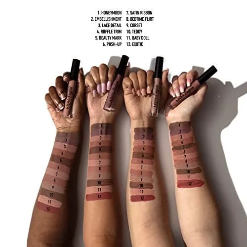 NYX Professional Makeup Lip Lingerie Matte Liquid Lipstick - Honeymoon (Mauve Pink), 3.4ml thumbnail 3