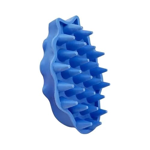 KONG ZoomGroom Dog Brush Blue | Massages Skin & Stimulates Oil Production thumbnail 4