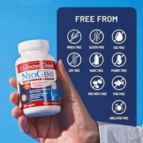 U.S.DOCTORS'CLINICAL NeoGene GH3 Healthy Aging Supplement 60 Tablets | Supports Mind & Body Vitality thumbnail 4
