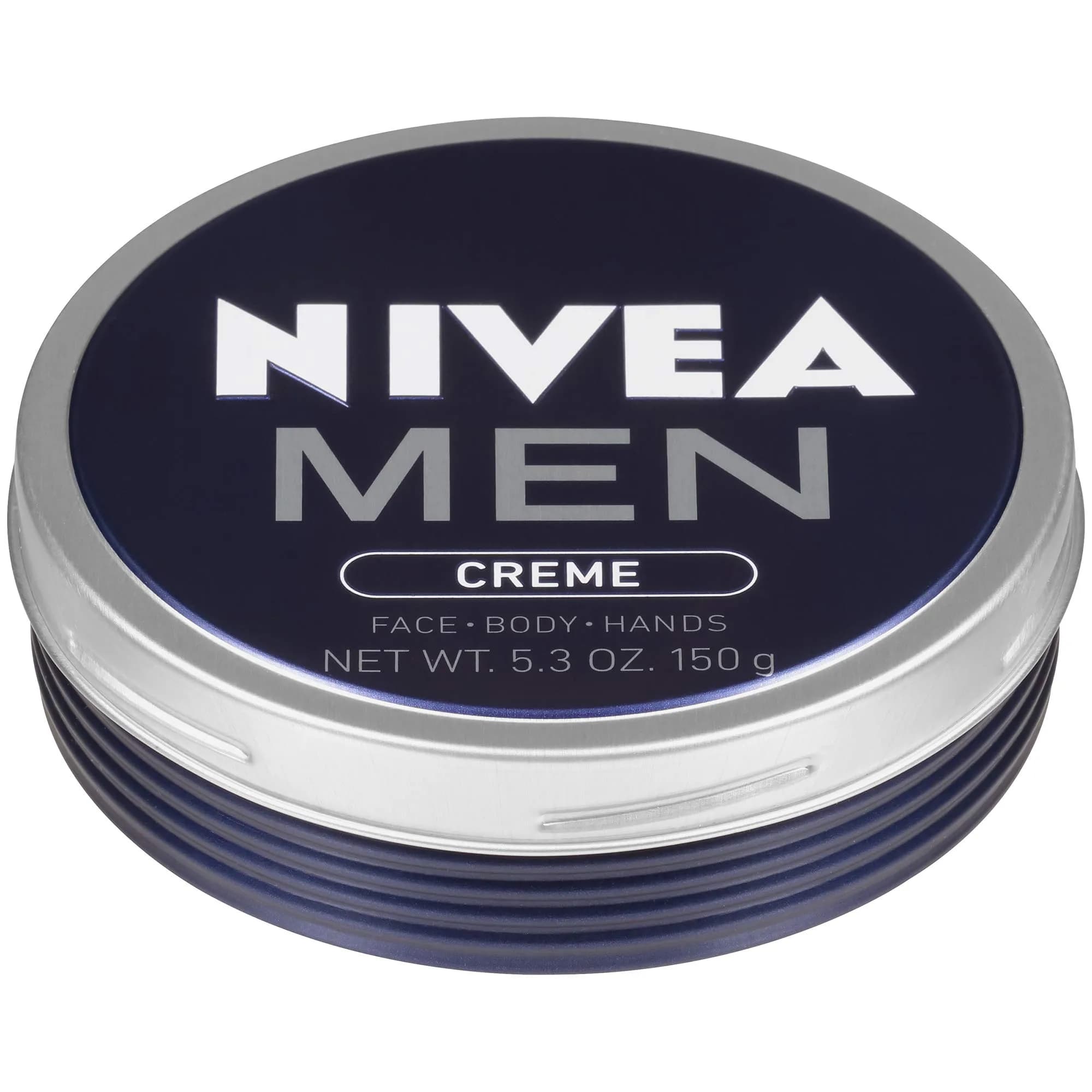 NIVEA MEN Creme Face Hand and Body Lotion 156ml (5.3 oz) | Vitamin E Enriched for Dry Skin — White