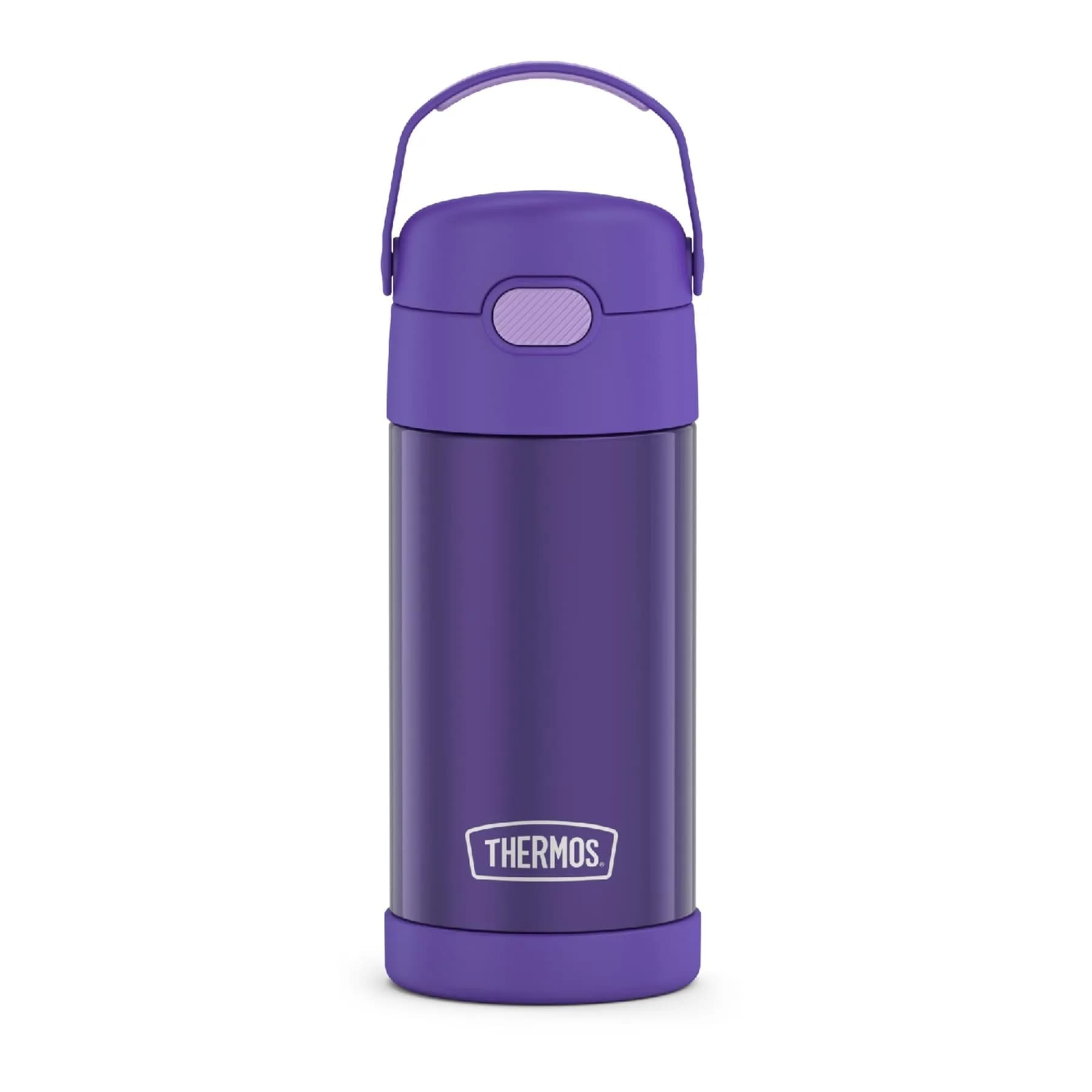 THERMOS FUNTAINER Water Bottle with Straw, 12oz (355ml) | Keeps Drinks Cold Up to 12 Hours — Purple