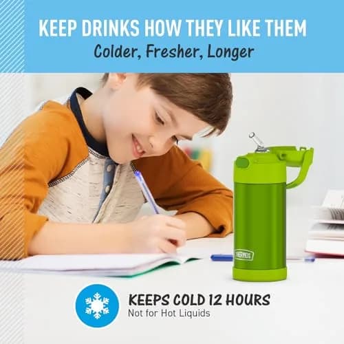THERMOS FUNTAINER Water Bottle with Straw, 12oz (355ml) | Keeps Drinks Cold for 12 Hours thumbnail 4