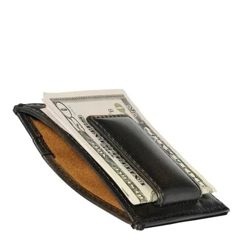 House of Jack Co. Deer Magnetic Money Clip Wallet 2.75" L x 4" H | Full Grain Leather, Slim Front Pocket Carry thumbnail 3