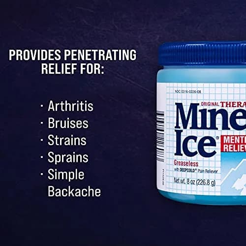 Mineral Ice Therapeutic Menthol Pain Relief Gel, 8 Oz | Greaseless, Fast-Absorbing, Cooling Relief for Muscles & Joints thumbnail 5