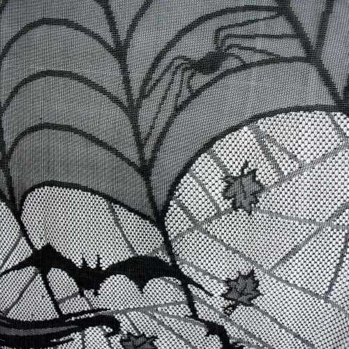 DII Haunted Lace Halloween Curtain Panel 38x84 | Spooky Indoor & Porch Decor thumbnail 4
