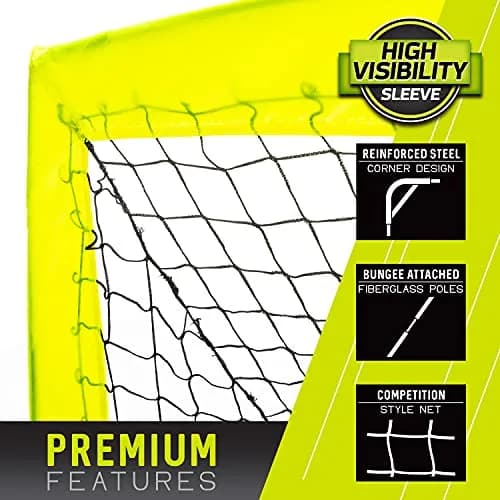 Franklin Sports Fiberglass Blackhawk Goal - Extra Large | Portable Backyard Soccer Net thumbnail 6