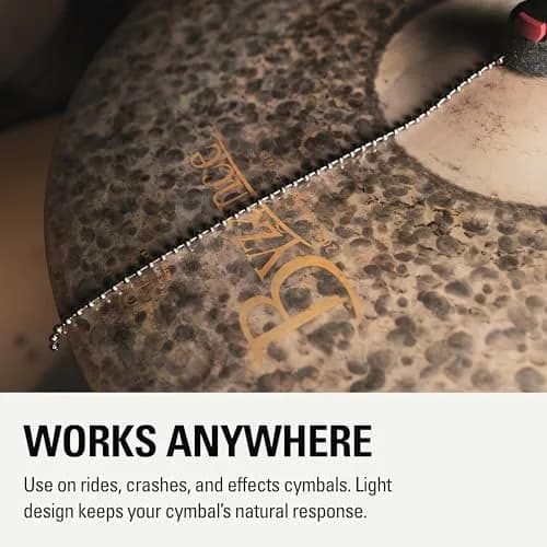 Meinl Percussion Bacon Cymbal Sizzler — Standard Model, 10.5" Chain | Adds Sizzle to Ride, Crash & China Cymbals thumbnail 2