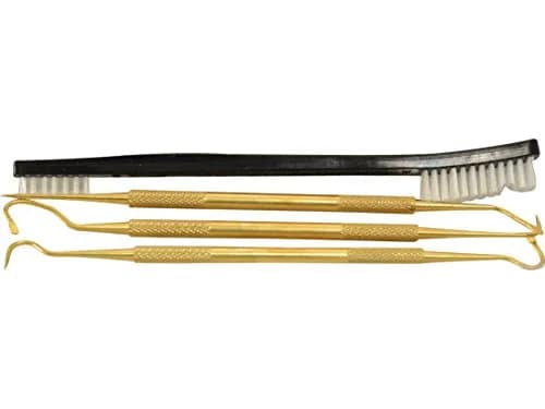 Hoppe's Gun Cleaning Pick Set with Brass Picks and Nylon Brush | Precision Cleaning Tools for Firearms thumbnail 1