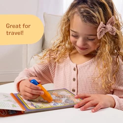 Melissa & Doug On The Go Water Wow! Safari Activity Pad | 4 Reusable Pages, Refillable Water Pen thumbnail 6