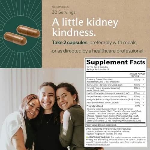 Sunergetic Kidney Cleanse Supplement 60 Capsules | Supports Healthy Kidneys & Urinary Tract thumbnail 4
