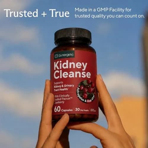 Sunergetic Kidney Cleanse Supplement 60 Capsules | Supports Healthy Kidneys & Urinary Tract thumbnail 8