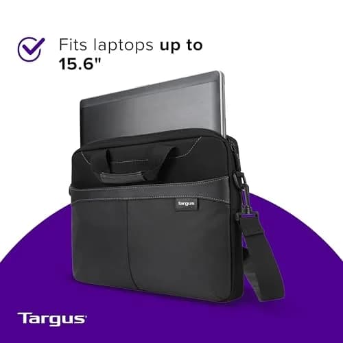 Targus Laptop Slim Briefcase for 15.6-inches | Water-Resistant, Lightweight, Professional thumbnail 5
