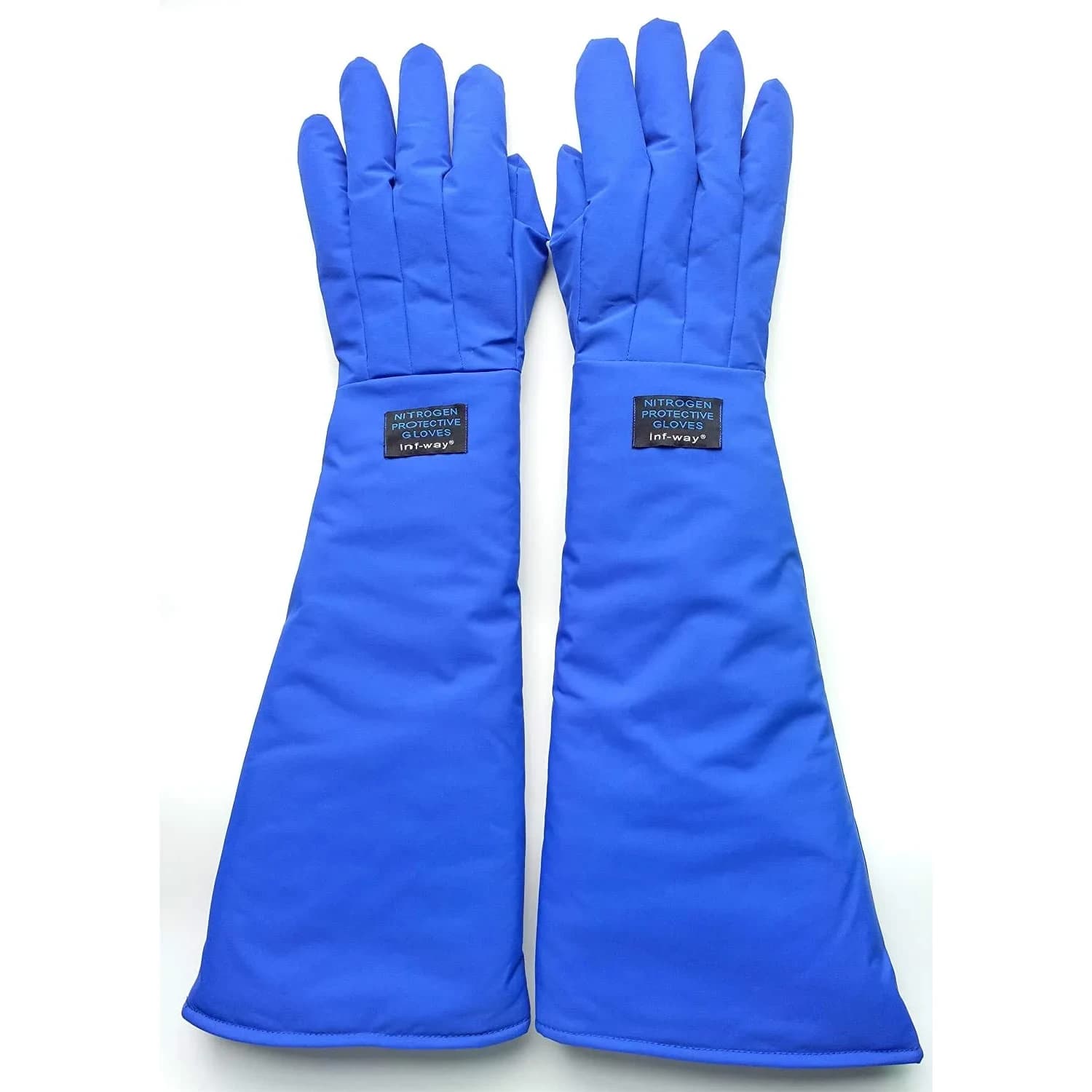 Inf-way Blue Shoulder Length/27" Cryogenic Gloves for Extreme Cold Protection - main product image