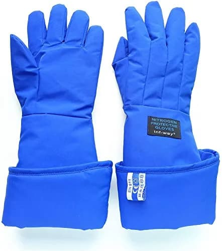 Inf-way Blue Shoulder Length/27" Cryogenic Gloves for Extreme Cold Protection thumbnail 2