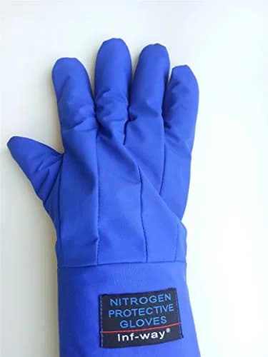 Inf-way Blue Mid Arm Length/15" Cryogenic Gloves for Extreme Cold Protection thumbnail 4