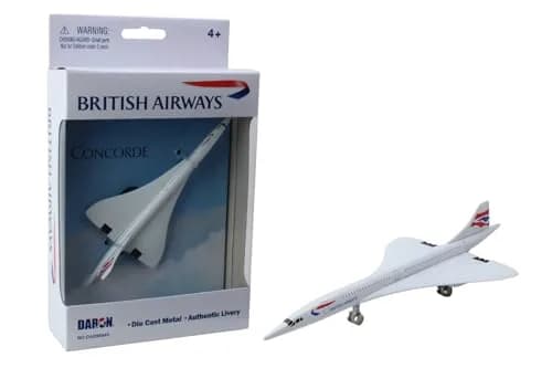 Daron British Airways Concorde Single Plane Toy , White Small | Die-Cast Model for Kids & Collectors thumbnail 1