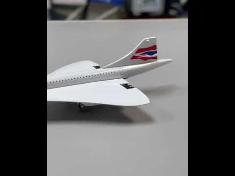 Daron British Airways Concorde Single Plane Toy , White Small | Die-Cast Model for Kids & Collectors thumbnail 4