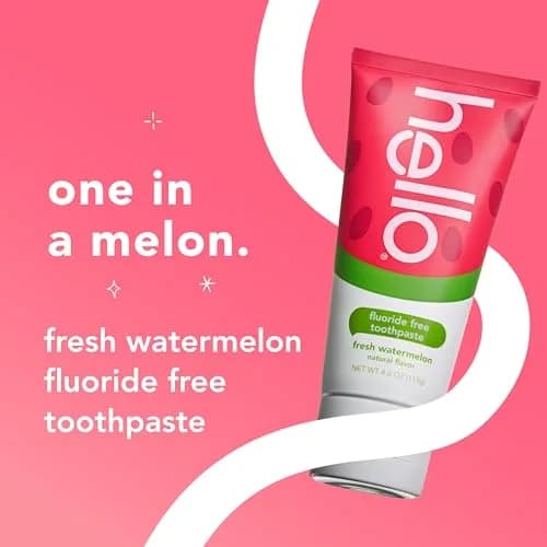 hello Kids Fluoride Free Toothpaste Fresh Watermelon 125ml (4.2 oz) | Removes Plaque, Polishes Teeth thumbnail 3