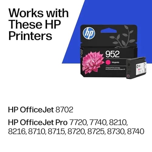 HP 952 Magenta Ink Cartridge | 700 Pages | Works with OfficeJet Pro Series thumbnail 2