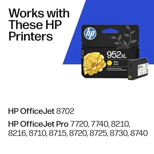 HP 952XL Yellow High-Yield Ink Cartridge 1450 Pages | Fade-Resistant Documents thumbnail 2