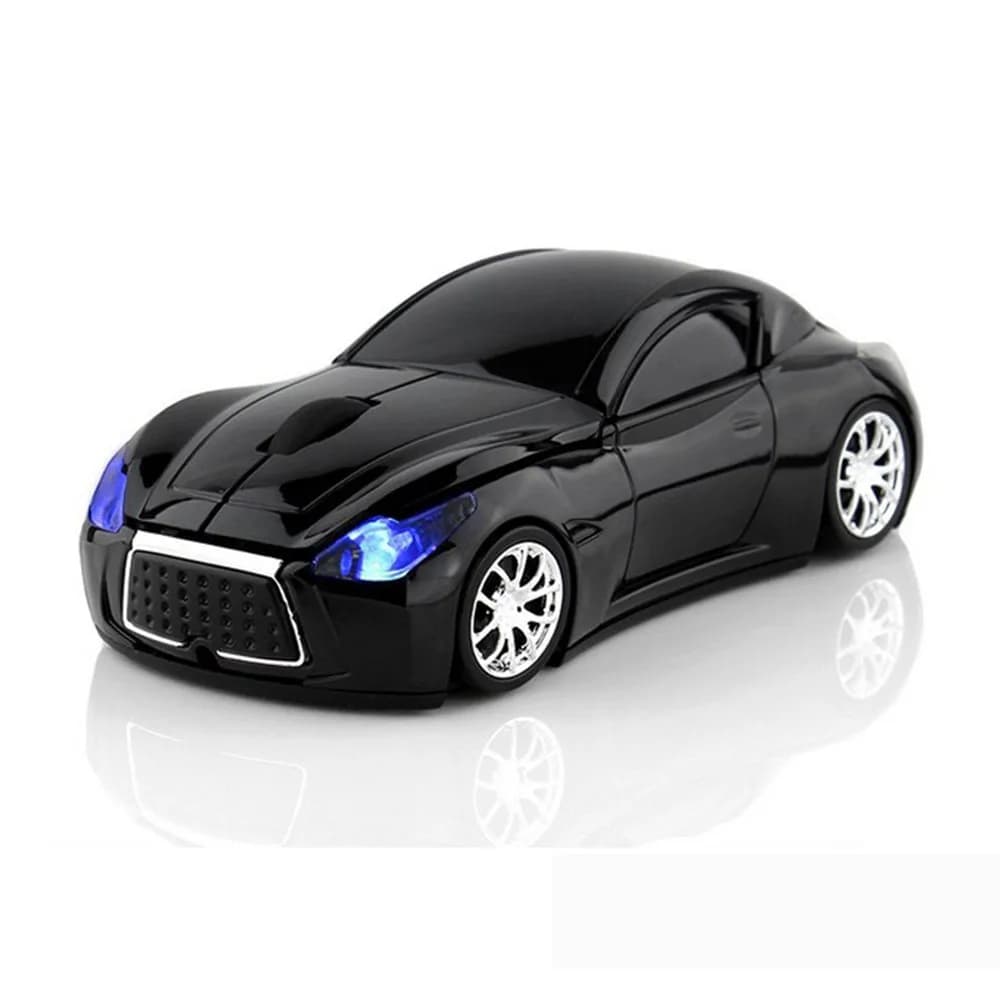 MGbeauty Wireless Car Mouse with USB Receiver, 1600 DPI Optical Sensor, 2.4GHz Wireless, Black | Gaming Mouse for Laptop Windows Mac - main product image