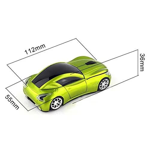 MGbeauty Wireless Car Mouse with USB Receiver, 1600 DPI Optical Sensor, 2.4GHz Wireless, Black | Gaming Mouse for Laptop Windows Mac thumbnail 6