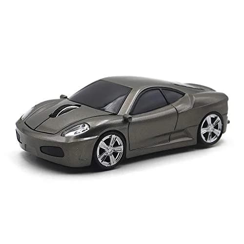 MGbeauty Wireless Mouse Sports Car Shape 120x60x35mm | 1600 DPI, Plug & Play, Compatible with Windows & Mac thumbnail 2