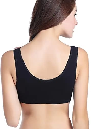CAKYE 3 Pack Maternity Nursing Sleep Bra Cotton Bralette | Easy Access, Soft Cotton, Supportive for Pregnancy & Postpartum (70-120 chars) thumbnail 3