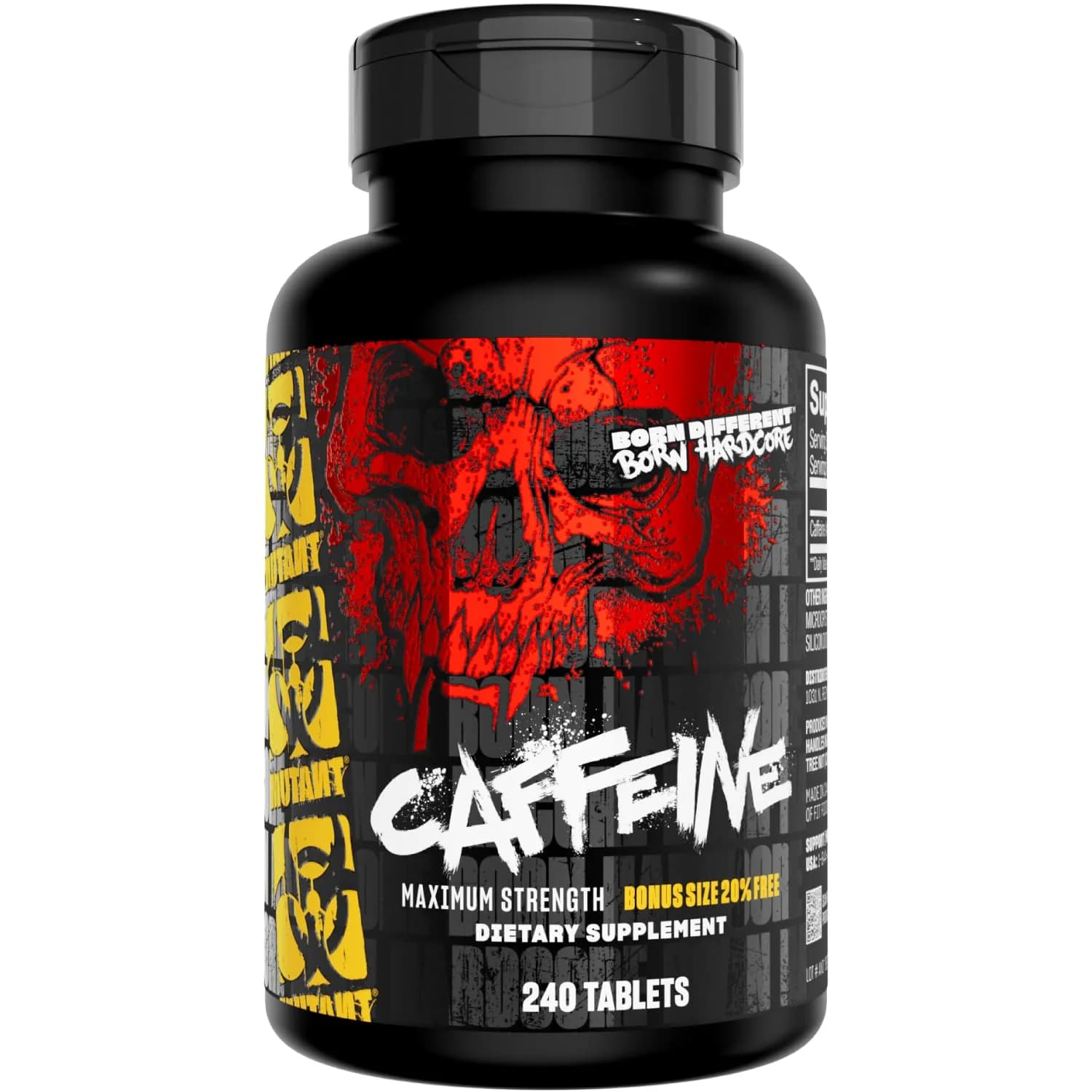 Mutant Caffeine Maximum Strength 200mg | 240 Tablets for Energy & Endurance - main product image