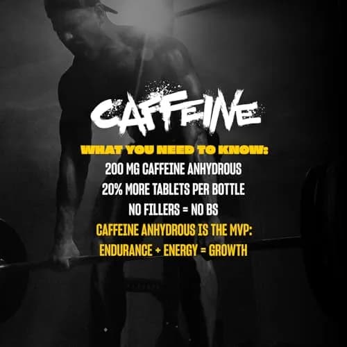 Mutant Caffeine Maximum Strength 200mg | 240 Tablets for Energy & Endurance thumbnail 4