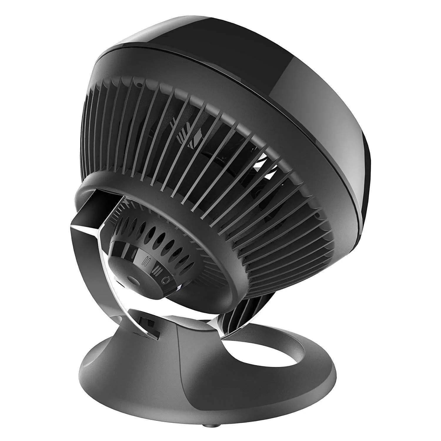Vornado 460 Small Desk Fan with 3 Speed Settings, Adjustable Tilt Chrome Glide Bar, for Bedroom, Office, Home, Air Circulation up to 70 Feet, Quiet Table Fan, Black thumbnail 3