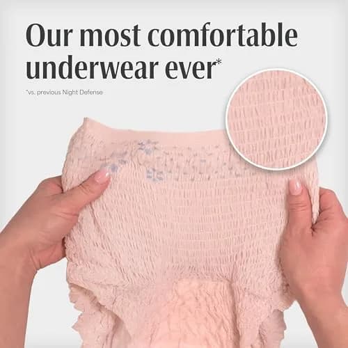 Depend Night Defense Adult Incontinence Underwear for Women XL | 12 Count | 12 Hours Overnight Protection thumbnail 5