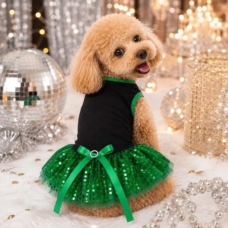Petitebella Puppy Dress Medium | Small Dog Party & Birthday Outfit thumbnail 6