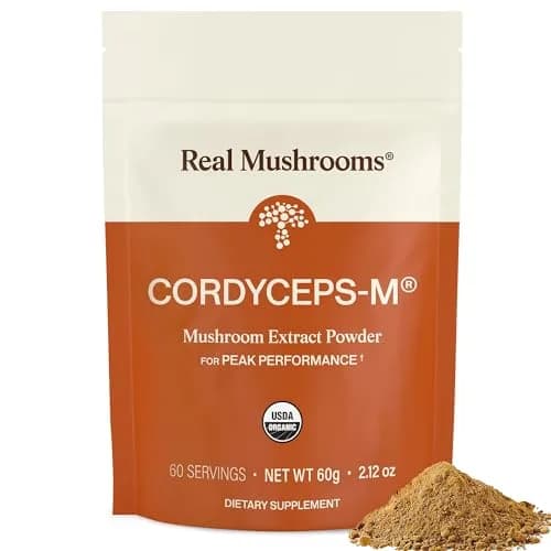 Real Mushrooms Cordyceps Mushroom Powder 60 Servings | Organic Energy & Wellness Support thumbnail 1