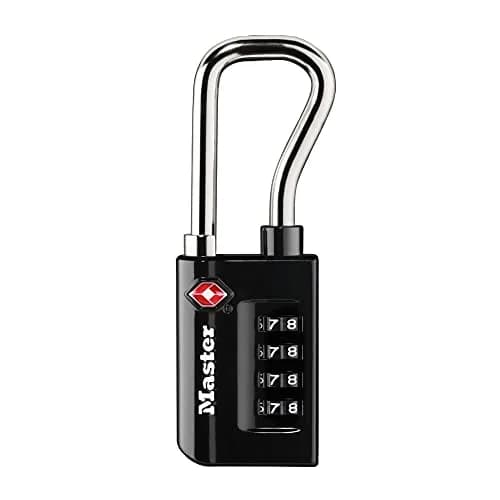 Master Lock TSA Approved Luggage Lock, 1-5/16 in. Wide, Black | Set Your Own Combination for Travel & Security thumbnail 1