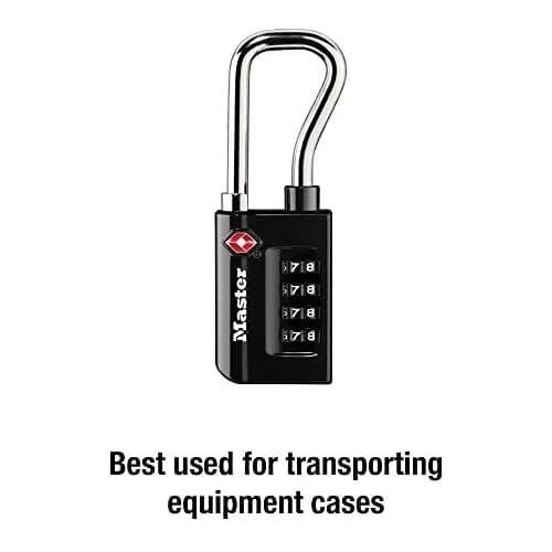 Master Lock TSA Approved Luggage Lock, 1-5/16 in. Wide, Black | Set Your Own Combination for Travel & Security thumbnail 7
