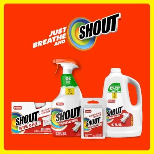 Shout Wipe & Go Instant Stain Remover Wipes 144 Count | Portable Stain Solution for On-the-Go Messes thumbnail 9