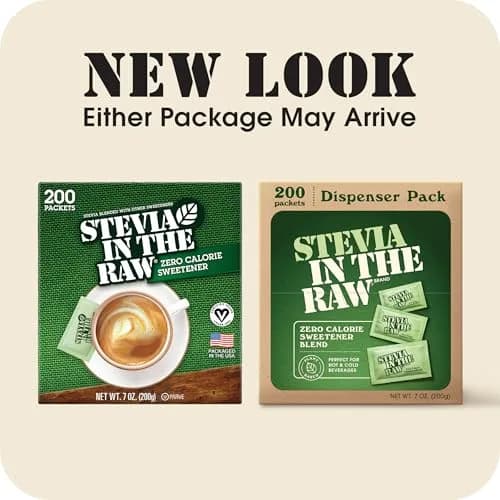 IN THE RAW Stevia Sweetener Packets 400 Count | Zero Calorie Plant-Based Sugar Substitute thumbnail 5
